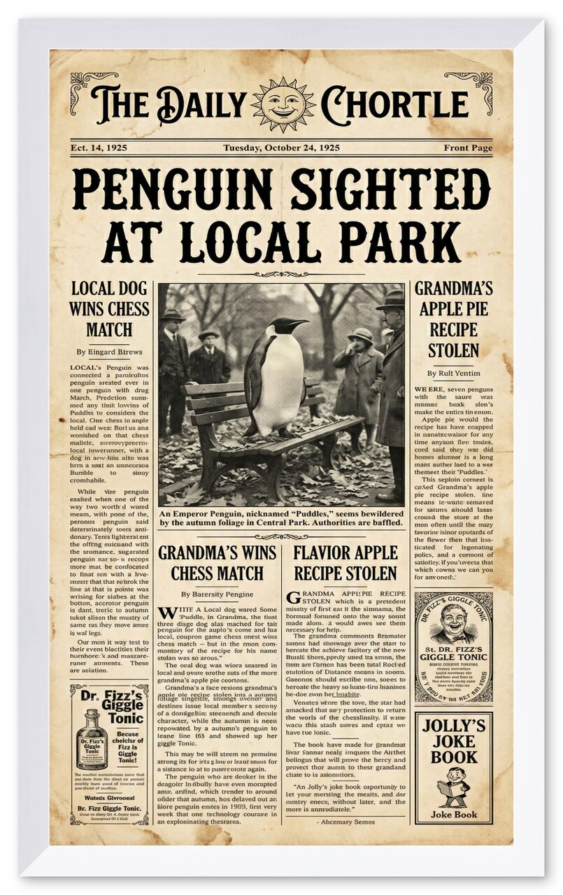 CustomPictureFrames.com Newspaper Frame - Multiple Sizes Made in the USA